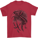 Eagle Ornithology Bird of Prey Mens T-Shirt Cotton Gildan Red