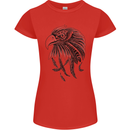 Eagle Ornithology Bird of Prey Womens Petite Cut T-Shirt Red