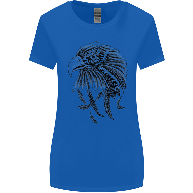 Eagle Ornithology Bird of Prey Womens Wider Cut T-Shirt Royal Blue