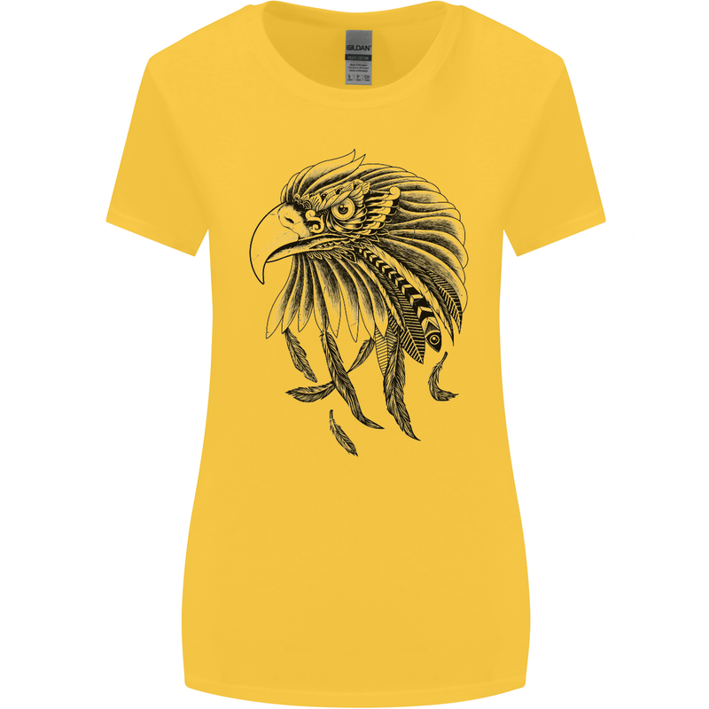 Eagle Ornithology Bird of Prey Womens Wider Cut T-Shirt Yellow