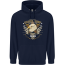 Eagle Reef Motorcycle Motorbike Biker Childrens Kids Hoodie Navy Blue