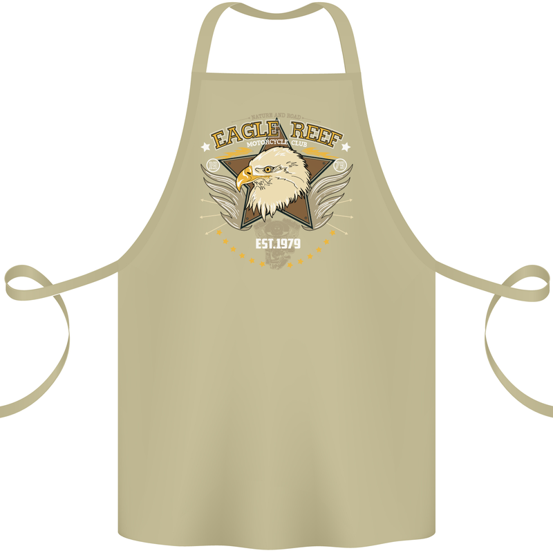 Eagle Reef Motorcycle Motorbike Biker Cotton Apron 100% Organic Khaki