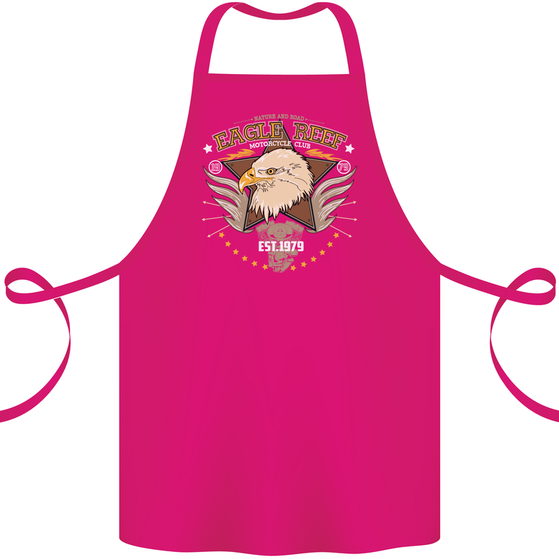 Eagle Reef Motorcycle Motorbike Biker Cotton Apron 100% Organic Pink