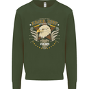 Eagle Reef Motorcycle Motorbike Biker Kids Sweatshirt Jumper Forest Green