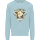 Eagle Reef Motorcycle Motorbike Biker Kids Sweatshirt Jumper Light Blue