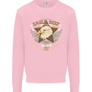 Eagle Reef Motorcycle Motorbike Biker Kids Sweatshirt Jumper Light Pink