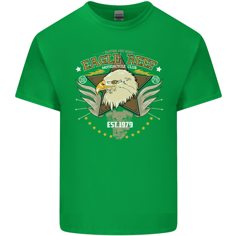 Eagle Reef Motorcycle Motorbike Biker Kids T-Shirt Childrens Irish Green
