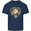 Eagle Reef Motorcycle Motorbike Biker Kids T-Shirt Childrens Navy Blue