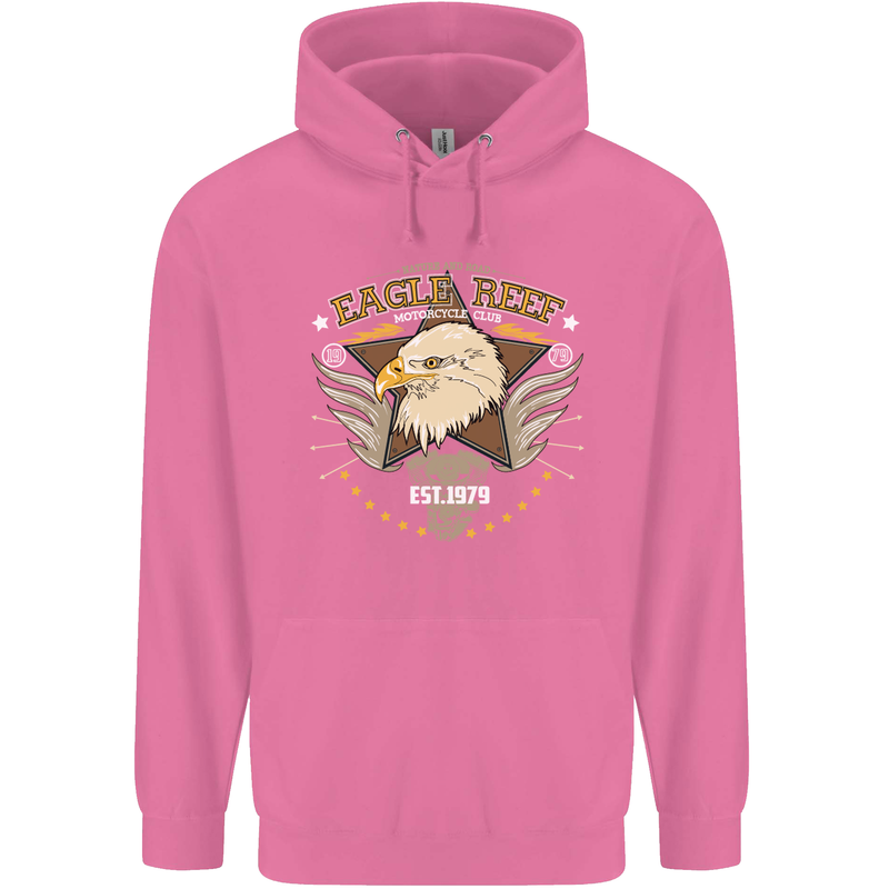 Eagle Reef Motorcycle Motorbike Biker Mens 80% Cotton Hoodie Azelea