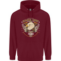 Eagle Reef Motorcycle Motorbike Biker Mens 80% Cotton Hoodie Maroon