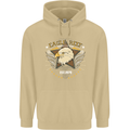 Eagle Reef Motorcycle Motorbike Biker Mens 80% Cotton Hoodie Sand