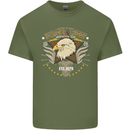 Eagle Reef Motorcycle Motorbike Biker Mens Cotton T-Shirt Tee Top Military Green