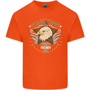 Eagle Reef Motorcycle Motorbike Biker Mens Cotton T-Shirt Tee Top Orange