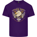 Eagle Reef Motorcycle Motorbike Biker Mens Cotton T-Shirt Tee Top Purple
