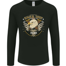 Eagle Reef Motorcycle Motorbike Biker Mens Long Sleeve T-Shirt Black