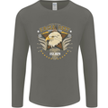 Eagle Reef Motorcycle Motorbike Biker Mens Long Sleeve T-Shirt Charcoal