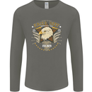 Eagle Reef Motorcycle Motorbike Biker Mens Long Sleeve T-Shirt Charcoal