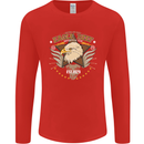 Eagle Reef Motorcycle Motorbike Biker Mens Long Sleeve T-Shirt Red