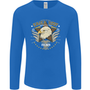 Eagle Reef Motorcycle Motorbike Biker Mens Long Sleeve T-Shirt Royal Blue