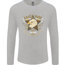 Eagle Reef Motorcycle Motorbike Biker Mens Long Sleeve T-Shirt Sports Grey