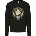 Eagle Reef Motorcycle Motorbike Biker Mens Sweatshirt Jumper Black