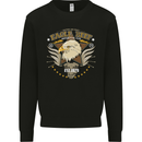 Eagle Reef Motorcycle Motorbike Biker Mens Sweatshirt Jumper Black