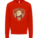 Eagle Reef Motorcycle Motorbike Biker Mens Sweatshirt Jumper Bright Red