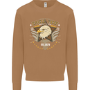 Eagle Reef Motorcycle Motorbike Biker Mens Sweatshirt Jumper Caramel Latte