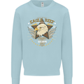 Eagle Reef Motorcycle Motorbike Biker Mens Sweatshirt Jumper Light Blue