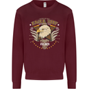 Eagle Reef Motorcycle Motorbike Biker Mens Sweatshirt Jumper Maroon
