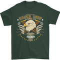 Eagle Reef Motorcycle Motorbike Biker Mens T-Shirt Cotton Gildan Forest Green