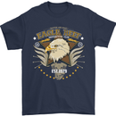 Eagle Reef Motorcycle Motorbike Biker Mens T-Shirt Cotton Gildan Navy Blue