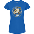 Eagle Reef Motorcycle Motorbike Biker Womens Petite Cut T-Shirt Royal Blue