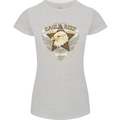 Eagle Reef Motorcycle Motorbike Biker Womens Petite Cut T-Shirt Sports Grey