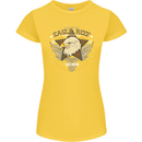 Eagle Reef Motorcycle Motorbike Biker Womens Petite Cut T-Shirt Yellow