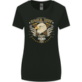 Eagle Reef Motorcycle Motorbike Biker Womens Wider Cut T-Shirt Black