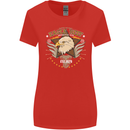 Eagle Reef Motorcycle Motorbike Biker Womens Wider Cut T-Shirt Red
