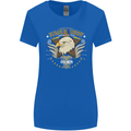 Eagle Reef Motorcycle Motorbike Biker Womens Wider Cut T-Shirt Royal Blue