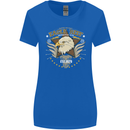 Eagle Reef Motorcycle Motorbike Biker Womens Wider Cut T-Shirt Royal Blue