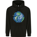 Earth Hands Climate Change Environment Childrens Kids Hoodie Black