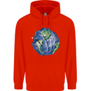 Earth Hands Climate Change Environment Childrens Kids Hoodie Bright Red