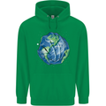Earth Hands Climate Change Environment Childrens Kids Hoodie Irish Green