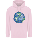Earth Hands Climate Change Environment Childrens Kids Hoodie Light Pink