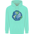 Earth Hands Climate Change Environment Childrens Kids Hoodie Peppermint
