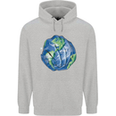 Earth Hands Climate Change Environment Childrens Kids Hoodie Sports Grey