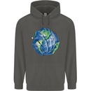 Earth Hands Climate Change Environment Childrens Kids Hoodie Storm Grey
