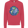 Earth Hands Climate Change Environment Kids Sweatshirt Jumper Heliconia