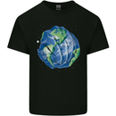 Earth Hands Climate Change Environment Kids T-Shirt Childrens Black