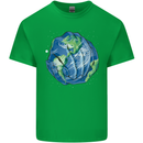 Earth Hands Climate Change Environment Kids T-Shirt Childrens Irish Green