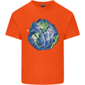 Earth Hands Climate Change Environment Kids T-Shirt Childrens Orange